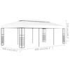 vidaXL Tenda Gazebo 6x3 m Bianco