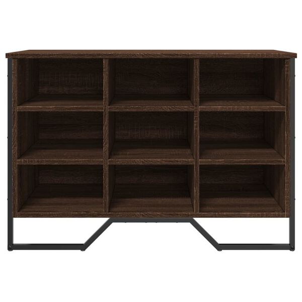 vidaXL Scarpiera Rovere Marrone 90x38x61,5 cm in Truciolato