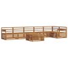 vidaXL Set di divani da esterno 7 pz Naturale