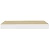 vidaXL Scaffale a Parete Rovere e Bianco 40x23x3,8 cm in MDF