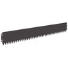vidaXL Bordura per Prato 20 pcs 103 x 15 cm Acciaio Nero