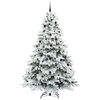 vidaXL Albero di Natale artificiale con 300 LED Bianco 240 cm PE e PVC