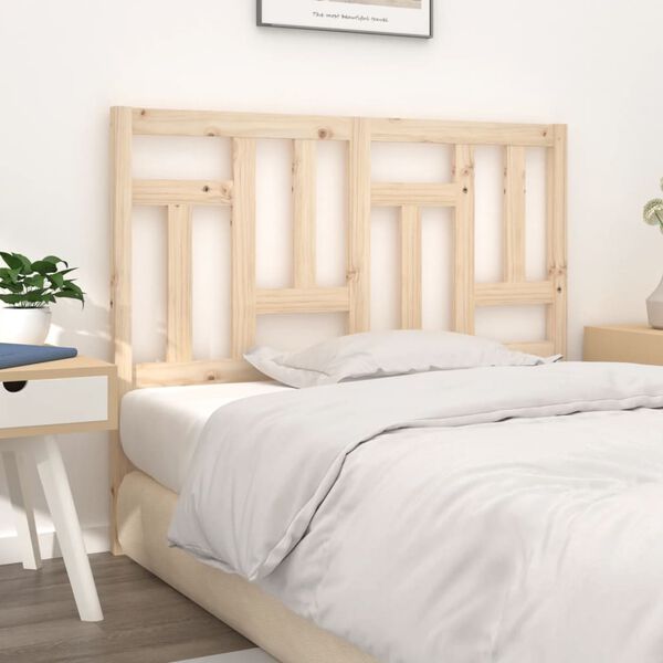 vidaXL Testiera per Letto 140,5x4x100 cm Legno Massello di Pino