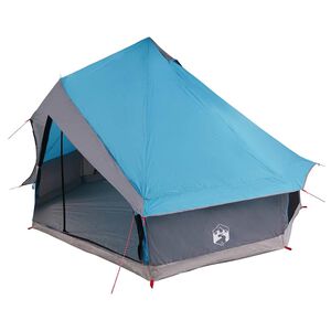 vidaXL Tenda Tipi 8 persona Blu taffet&agrave;