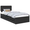 vidaXL Struttura del letto Nero 90 x 190 cm Legno ingegnerizzato