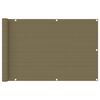vidaXL Paravento da Balcone Grigio Talpa 90x400 cm in HDPE