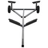 vidaXL Rimorchio per barche Argento 302 x 107 x 42 cm Acciaio