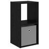 vidaXL Comodino Rovere Nero 30,5 x 27 x 59,5 cm Legno ingegnerizzato