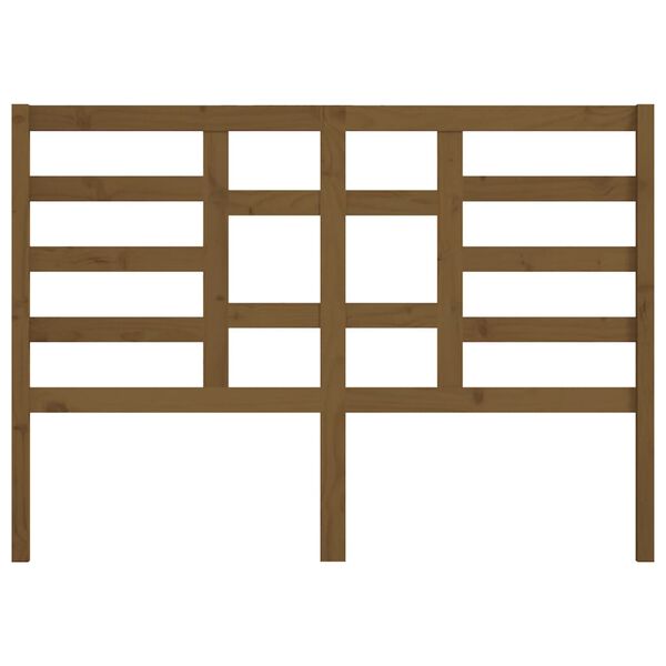 vidaXL Testiera per Letto ambra 126x4x104 cm in Legno Massello di Pino