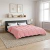vidaXL Duvet Estivo Trapuntato Rosa 200 x 200 cm Microfibra