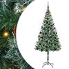 vidaXL Albero di Natale artificiale Verde 180 cm PVC e Acciaio