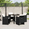 vidaXL Set da Pranzo per Giardino 9 pcs Grigio chiaro polyrattan