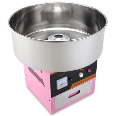 Macchina per zucchero filato professionale in acciaio inox 1 kW rosa
