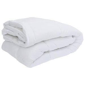 vidaXL Coprimaterasso Bianco 160x220 cm