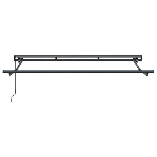 vidaXL Tenda retrattile manuale Arancione, Grigio e Blu 3,5 x 2 m