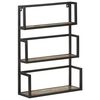 vidaXL Scaffale a Muro 60x20x85 cm in Legno Massello di Recupero