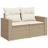 vidaXL Set Divano da Giardino 9 pz con Cuscini Beige in Polyrattan