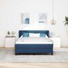 vidaXL Letto a molle con materasso Blu 160 x 200 cm Tessuto