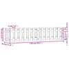 vidaXL Fioriera Rialzata Giardino Recinzione 150x30x30cm Legno Douglas