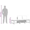 vidaXL Set Divani da Giardino 3 pz con Cuscini Grigio in Polyrattan
