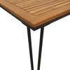 vidaXL Set Pranzo da Giardino 7 pz Legno Massello di Acacia e Metallo