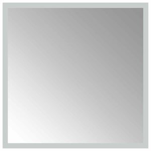 vidaXL Specchio da bagno LED Trasparente 40 x 40 cm vetro temperato