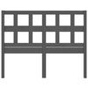 vidaXL Testiera per Letto Grigia 185,5x4x100 cm Legno Massello di Pino