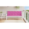 vidaXL Cuscini per Panca da Giardino 2 pz Rosa 150x50x7 cm in Tessuto