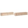 vidaXL Fioriere da Giardino 2 pz in Legno Massello di Pino