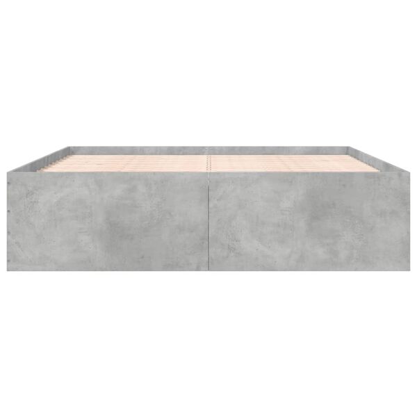 vidaXL Giroletto Grigio Cemento 200x200 cm in Legno Multistrato