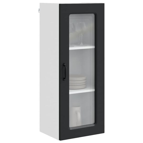 vidaXL Mobile da cucina Kalmar Nero 40 x 31 x 100 cm Legno multistrato