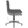 vidaXL Sedia da Ufficio Girevole Grigio Scuro in Velluto