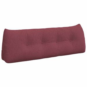 vidaXL Cuscino per Schiena Rosso Vino 140 x 24 x 50 cm Tessuto