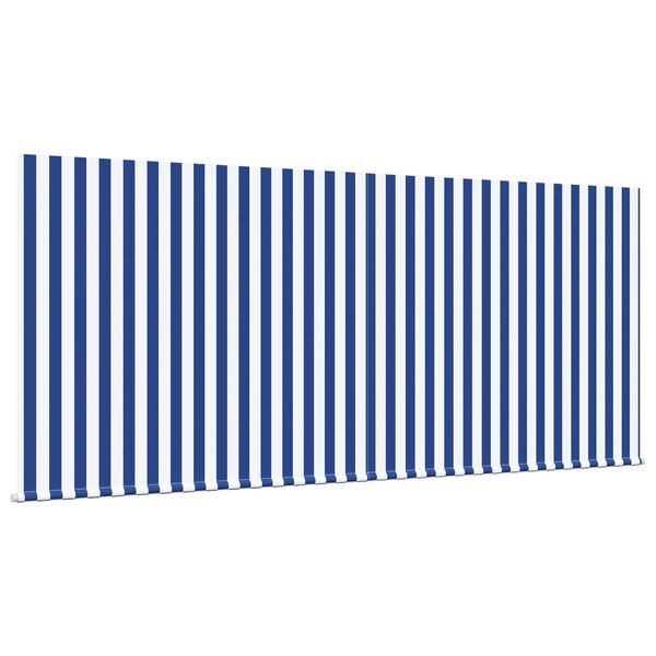 vidaXL Tenda Retrattile Blu e Bianco 300 x 200 cm