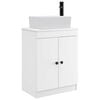 vidaXL Mobile da bagno con lavabo Bianco 54 x 35 x 83 cm