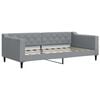 vidaXL Letto da Giorno Grigio Chiaro 90x190 cm in Tessuto