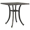 vidaXL Tavolo da Giardino Bronzo 53x53x53 cm in Alluminio Pressofuso