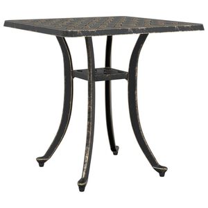vidaXL Tavolo da Giardino Bronzo 53x53x53 cm in Alluminio Pressofuso