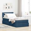 vidaXL Letto con contenitore e materasso con materasso Blu 90 x 190 cm