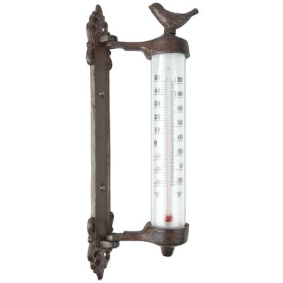 Esschert Design Termometro da Parete in Ghisa Marrone BR20