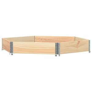 vidaXL Fioriera Rialzata Esagonale 160x160cm Legno Massello di Pino