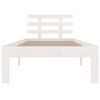 vidaXL Giroletto Bianco in Legno Massello 90x190 cm Single