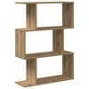 vidaXL Libreria 3 Ripiani Rovere Artigianale 70x24x97 cm Truciolato