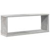 vidaXL Mensole Parete a Cubo 4pz Grigio Cemento 60x15x23cm Multistrato