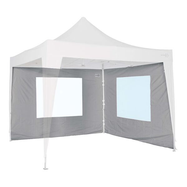 Bo-Camp Parete Laterale con Finestra per Tendone Grigio 3x3 m