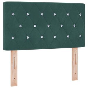 vidaXL Testiera Verde Scuro 80 cm Velluto