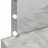 vidaXL Toeletta con LED Grigio Cemento 100x40x120 cm