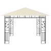 vidaXL Gazebo con Zanzariera e Luci LED 3x3x2,73 m Crema