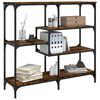 vidaXL Tavolo Consolle Rovere Fumo 103x32x95 cm Legno Multistrato
