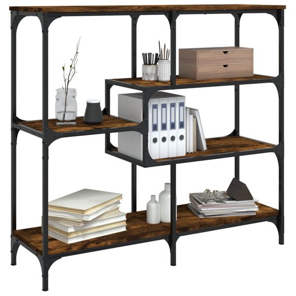 vidaXL Tavolo Consolle Rovere Fumo 103x32x95 cm Legno Multistrato